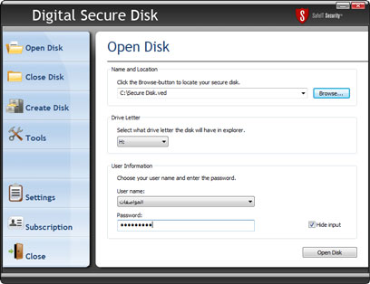 Digital Secure Disk 2011 screenshot